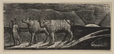 Unyok'd Heifers, Loitering Homeward (Return of the Shepherd), from Thornton's "Pastorals of Virgil"