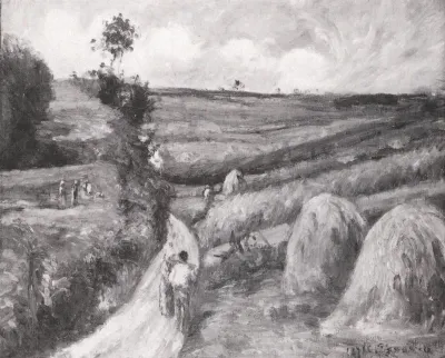 Uphill Road in the Countryside near Pontoise