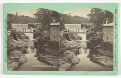 Upper Cascade. Ithaca Gorge, No. 36 from the series "Views of Ithaca and Vicinity"