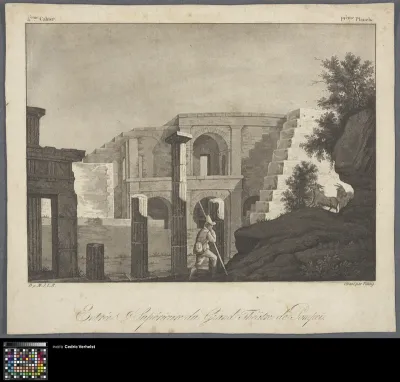Upper Entrance to the Great Theater of Pompei