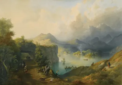 Upper Lake, Killarney, taken from the Tunnel