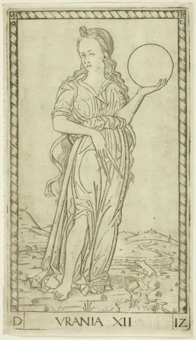 Urania, plate twelve from Apollo and the Muses