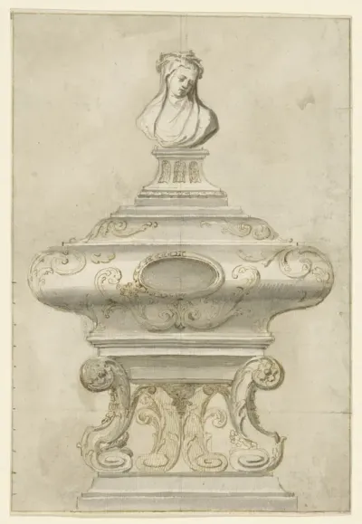 Urn met Mater Dolorosa