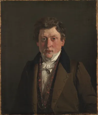 Urtekræmmer Christian F. Petersen, kunstnerens fætter og svoger