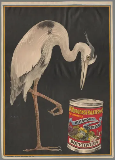 V. Hoogstraten & Co. Hofleveranciers. Huishoudgroenten. Doperwten