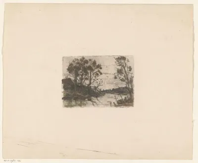 Vaart met boerderij