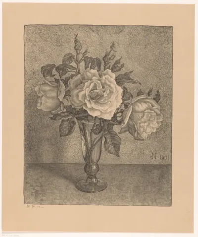Vaas met rozen
