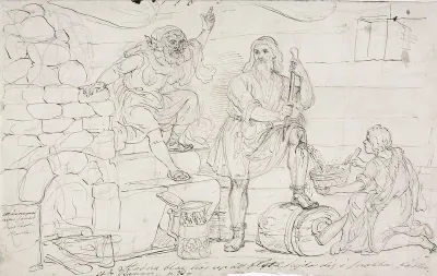 Väinämöinen´s Cut Knee, sketch