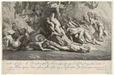 Val van de verdoemden (onderste plaat)