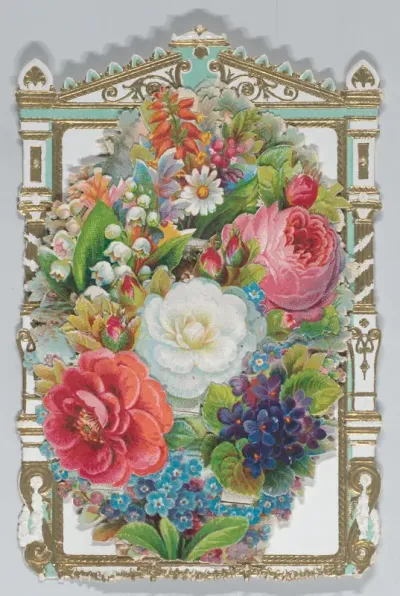 Valentine - Mechanical -- armoire, family, flowers