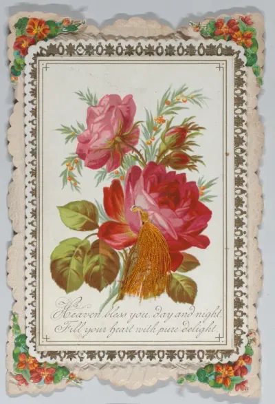 Valentine - Mechanical - pulls open to reveal elaborate scene