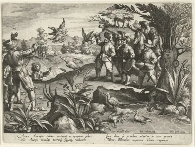 Valkenjacht op eenden en ganzen