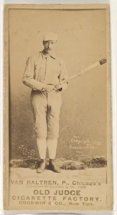 Van Haltren, Pitcher, Chicago, from the Old Judge series (N172) for Old Judge Cigarettes