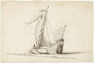 Varend zeilschip