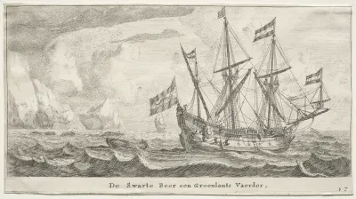 Various Ships and Views of Amsterdam (Verscheÿde Schepen en Gesichten van Amstelredam), Part II:  The Black Bear, a Greenland Whaler