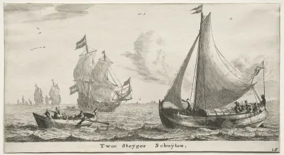 Various Ships and Views of Amsterdam (Verscheÿde Schepen en Gesichten van Amstelredam), Part II: Two Pier Boats