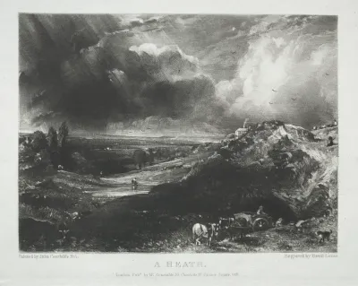 Various Subjects of Landscape, Characteristic of English Scenery from Pictures Painted by John Constable, R.A.:  A Heath