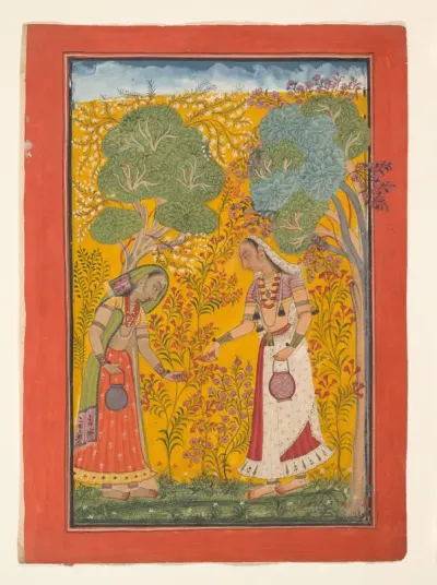 Vasanti Ragini, Page from a Ragamala Series (Garland of Musical Modes)