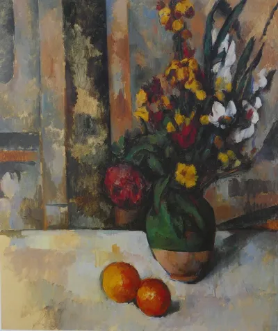 'Vase de Fleurs et Pommes'