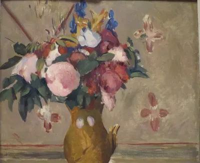 Vase of  Flowers, after Cézanne