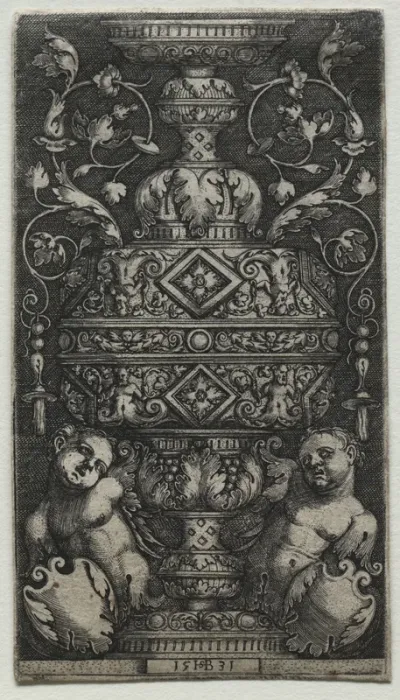 Vase Orné d'Enfans