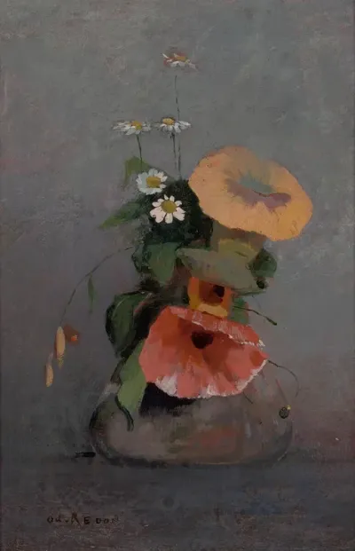 Vase with Bindweed and Camomile