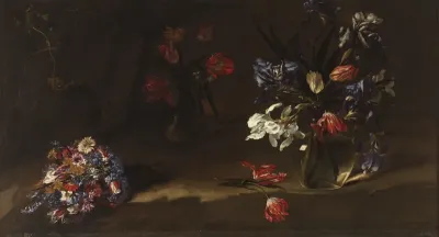 Vases of flowers