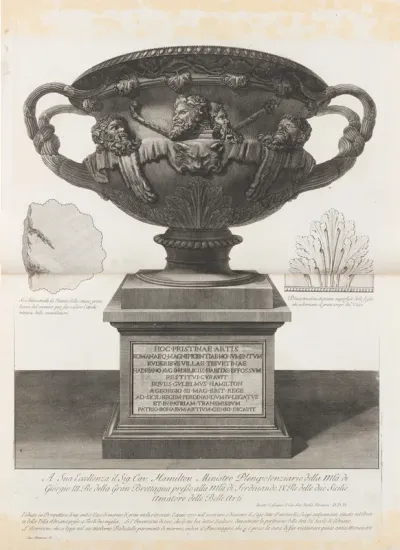Vasi, candelabri, cippi, sarcofagi, tripodi, lucerne, ed ornamenti antichi disegnati ed incisi dal Cav. Gio. Batt. Piranesi, Vol. I (Vases, candelabra, grave stones, sarcophagi, tripods, lamps, and ornaments designed and etched by Cavalieri Giovanni 