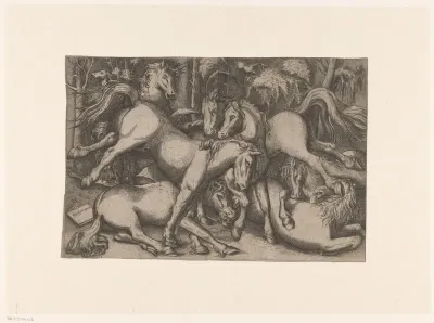 Vechtende paarden