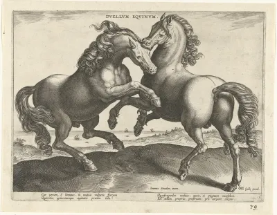 Vechtende paarden