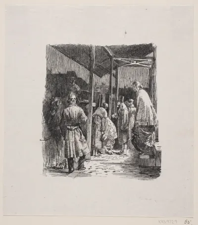 Ved bortkareten fra Det Kongelige Teater