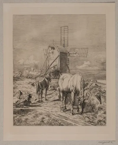 Ved en mølle