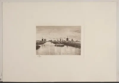Ved Kinderdijk i Holland