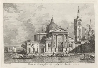 Veduta del Prospetto della Chiesa di S. Giorgio Maggiore