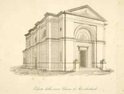 Veduta della nuova chiesa di Mezzolombardo