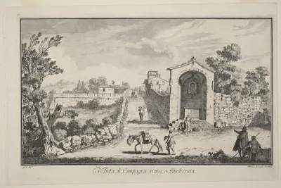 Veduta di Campagna vincino a Gamberaia