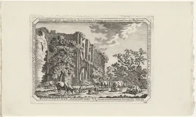 Vee bij de ruïne van Brederode