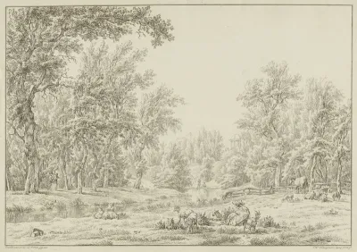 Vee op landgoed Elswout bij Overveen