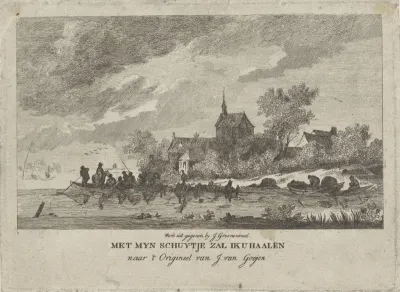 Veerboot bij een rivieroever