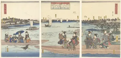 Veerboten op de Sumida rivier
