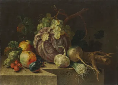 Vegetable and fruit still life