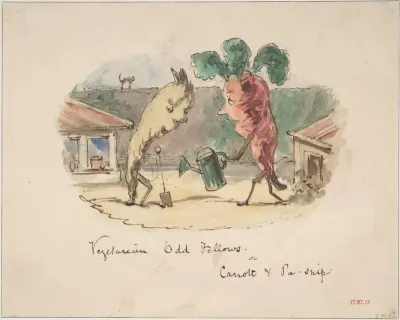 "Vegetarian Odd Fellows: or, Carrott and Pa-Snip"