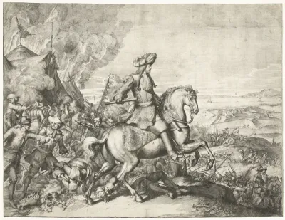 Veldtocht van Christiaan V van Denemarken op het eiland Rügen (linkerhelft), 1677