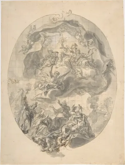 Veneration of the Eucharist by the Peoples of the World (Allegories of the Four Continents)