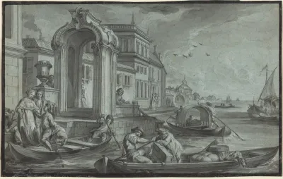 Venetian Fantasy with an Ornamental Arch