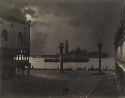 Venice: Saint Mark's Looking toward San Giorgio Maggiore, in Moonlight