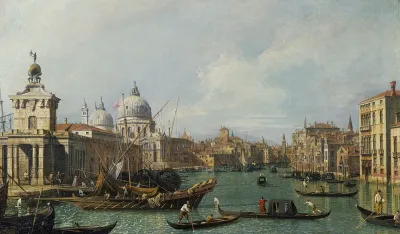 Venice: The Grand Canal from the Salute towards the Carità