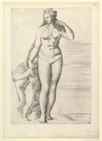 Venus and Eros, from "Speculum Romanae Magnificentiae"