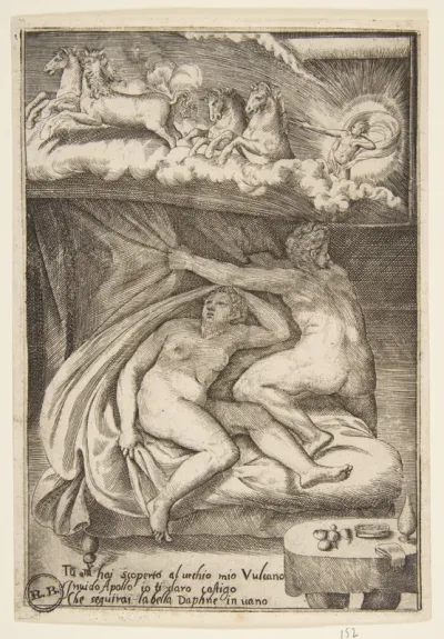 Venus and Mars discovered by Apollo, from "The Loves of the Gods"