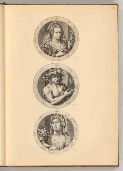 Venus, Bacchus und Ceres (Rundbild)